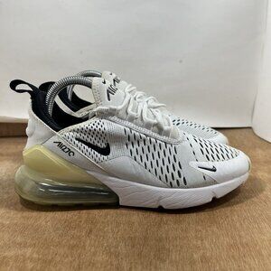 Nike Air Max 270 Women's Size 8 AH6789-100 White Black Running Athletic Shoes